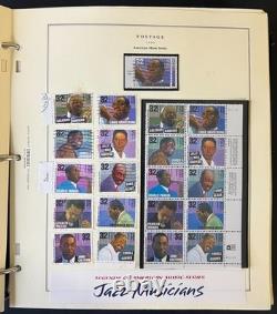 Collection de timbres des États-Unis, album Scott, neufs et oblitérés 1995-2000 ZAYIX