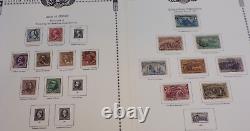 Collection de timbres des États-Unis - anciennes éditions sur 14 pages d'albums vintage (C436)
