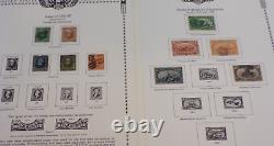 Collection de timbres des États-Unis - anciennes éditions sur 14 pages d'albums vintage (C436)