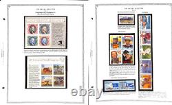 Collection de timbres des États-Unis dans l'album Scott Minuteman, 1965 à 1992 + BOB
