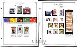 Collection de timbres des États-Unis dans l'album Scott Minuteman, 1965 à 1992 + BOB