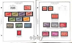 Collection de timbres des États-Unis dans l'album Scott Minuteman, 1965 à 1992 + BOB