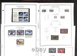 Collection de timbres des États-Unis dans l'album Scott Minuteman, 1965 à 1992 + BOB