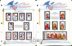 Collection de timbres des États-Unis dans un album White Ace, 1993-1996 MNH en mounts