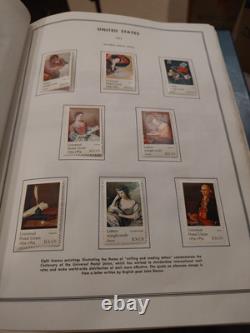 Collection de timbres des États-Unis dans un bel album Harris, regardez attentivement, 1953 Fwd