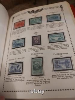 Collection de timbres des États-Unis dans un bel album Minkus américain de 1800 à aujourd'hui