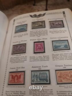 Collection de timbres des États-Unis dans un bel album Minkus américain de 1800 à aujourd'hui