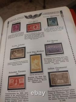 Collection de timbres des États-Unis dans un bel album Minkus américain de 1800 à aujourd'hui