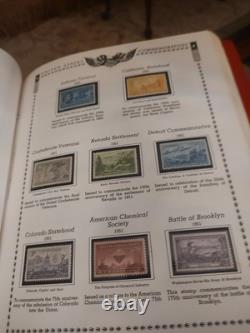 Collection de timbres des États-Unis dans un bel album Minkus américain de 1800 à aujourd'hui