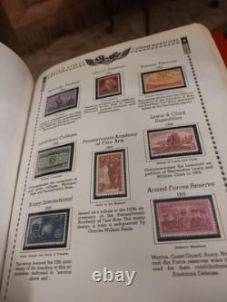 Collection de timbres des États-Unis dans un bel album Minkus américain de 1800 à aujourd'hui