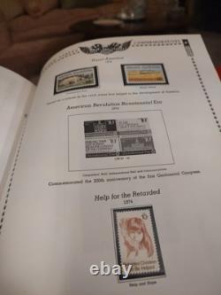 Collection de timbres des États-Unis dans un bel album Minkus américain de 1800 à aujourd'hui