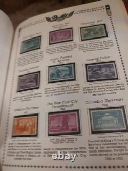 Collection de timbres des États-Unis dans un bel album Minkus américain de 1800 à aujourd'hui