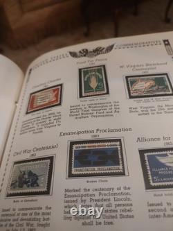 Collection de timbres des États-Unis dans un bel album Minkus américain de 1800 à aujourd'hui