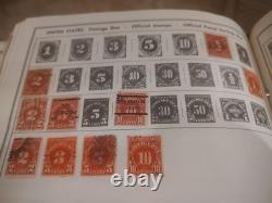 Collection de timbres des États-Unis dans un bel album Minkus américain de 1800 à aujourd'hui
