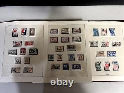 Collection de timbres des États-Unis de 1936 à 1968 dans un album Lindner sans charnière