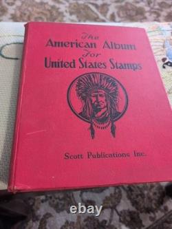 Collection de timbres des États-Unis en 1938 dans un album Scott rempli de trésors passionnants