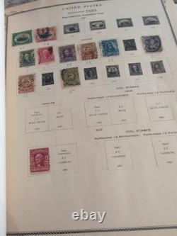 Collection de timbres des États-Unis en 1938 dans un album Scott rempli de trésors passionnants