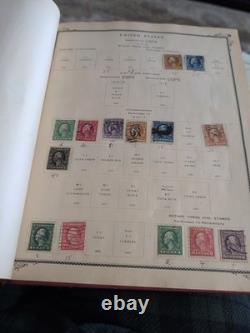 Collection de timbres des États-Unis en 1938 dans un album Scott rempli de trésors passionnants