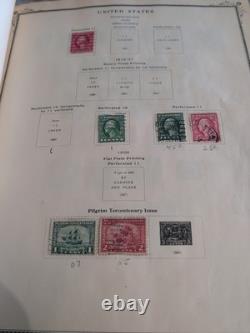 Collection de timbres des États-Unis en 1938 dans un album Scott rempli de trésors passionnants