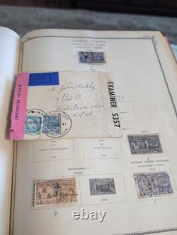 Collection de timbres des États-Unis en 1938 dans un album Scott rempli de trésors passionnants