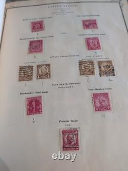 Collection de timbres des États-Unis en 1938 dans un album Scott rempli de trésors passionnants