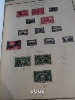Collection de timbres des États-Unis en 1938 dans un album Scott rempli de trésors passionnants
