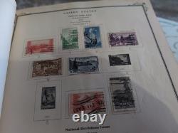Collection de timbres des États-Unis en 1938 dans un album Scott rempli de trésors passionnants