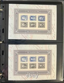 Collection de timbres des États-Unis sur pages de stock, aérogrammes et feuilles MNH ZAYIX