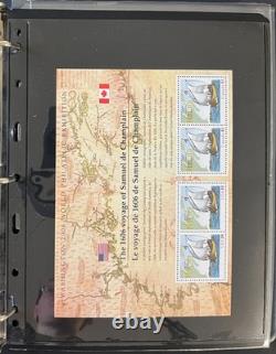 Collection de timbres des États-Unis sur pages de stock, aérogrammes et feuilles MNH ZAYIX