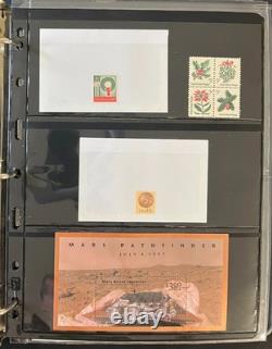 Collection de timbres des États-Unis sur pages de stock, aérogrammes et feuilles MNH ZAYIX