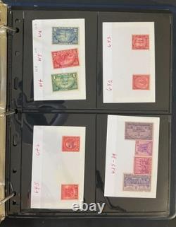Collection de timbres des États-Unis sur pages de stock, aérogrammes et feuilles MNH ZAYIX