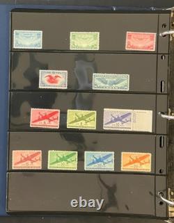 Collection de timbres des États-Unis sur pages de stock, aérogrammes et feuilles MNH ZAYIX