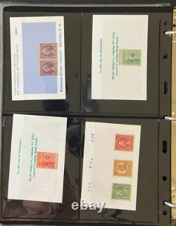 Collection de timbres des États-Unis sur pages de stock, aérogrammes et feuilles MNH ZAYIX