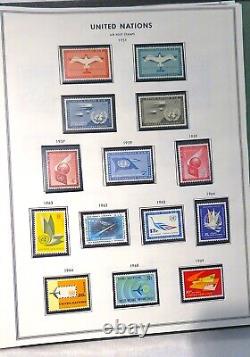 Collection de timbres des Nations Unies 1951-1995 montée avec Showgard