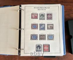 Collection de timbres des Nations Unies en parfait état 100 % complète Six albums