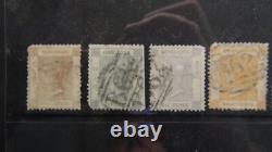 Collection de timbres des colonies britanniques Stampsweis sur des pages d'album Scott + environ 1000 timbres