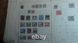 Collection de timbres des colonies britanniques Stampsweis sur des pages d'album Scott + environ 1000 timbres