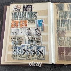 Collection de timbres des colonies françaises neufs et oblitérés, conservée dans un album
