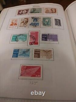 Collection de timbres du Brésil d'un domaine de Miami des années 1850 en avant. Beaucoup plus de pages A++
