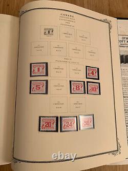 Collection de timbres du Canada (1870-1986) dans l'album spécialisé Scott (700+ timbres)