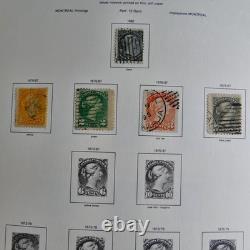 Collection de timbres du Canada 1879-1992 Album Lux neuf et d'occasion