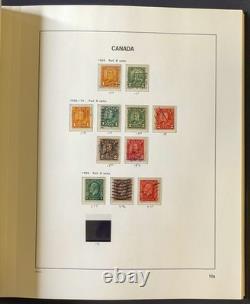 Collection de timbres du Canada – Ensemble de 2 volumes d’albums Davo avec étuis, 1851-1970 ZAYIX