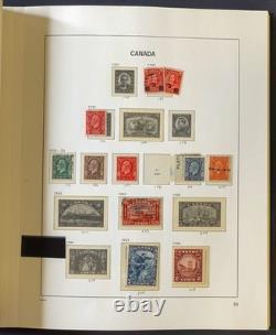 Collection de timbres du Canada – Ensemble de 2 volumes d’albums Davo avec étuis, 1851-1970 ZAYIX