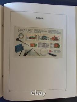 Collection de timbres du Canada – Ensemble de 2 volumes d’albums Davo avec étuis, 1851-1970 ZAYIX