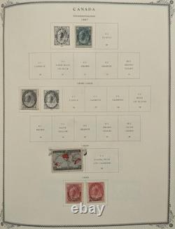 Collection de timbres du Canada dans un album Scott 1917-1982 à forte valeur faciale
