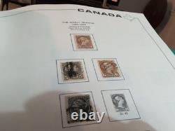 Collection de timbres du Canada massive et de grande valeur dans un bel album Scott. 1868 Fwd