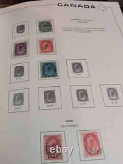 Collection de timbres du Canada massive et de grande valeur dans un bel album Scott. 1868 Fwd