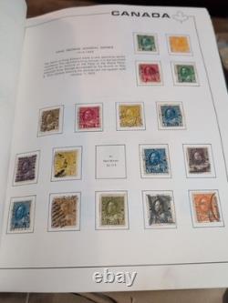 Collection de timbres du Canada massive et de grande valeur dans un bel album Scott. 1868 Fwd