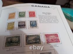 Collection de timbres du Canada massive et de grande valeur dans un bel album Scott. 1868 Fwd