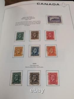 Collection de timbres du Canada massive et de grande valeur dans un bel album Scott. 1868 Fwd